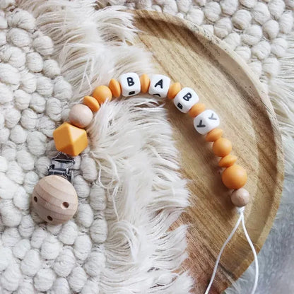 Personalized Name Pacifier Clip for Baby,Pacifier Clip,Pacifier Holder,Chain,Nordic,Custom,Gift,Toys for Newborn 