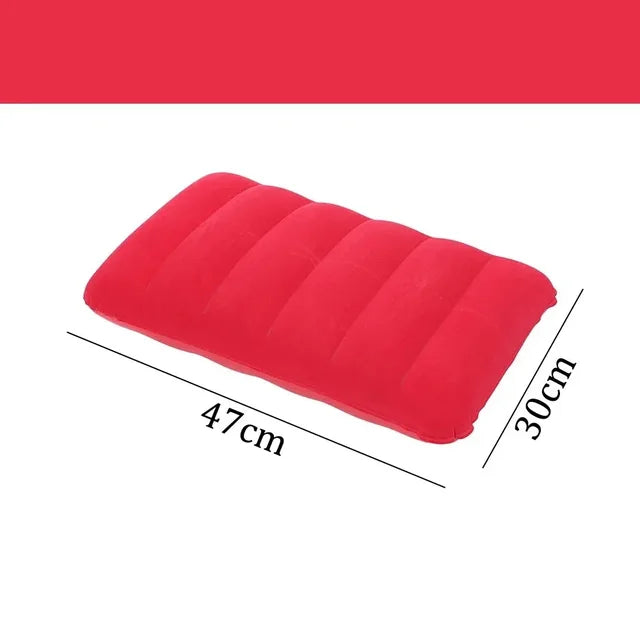 Foldable Pillows Square Air Cushion, Outdoor, Camping, Sleeping, Travel, Backrest, Airplane, Head Rest, Large, Foldable, 47x30cm 