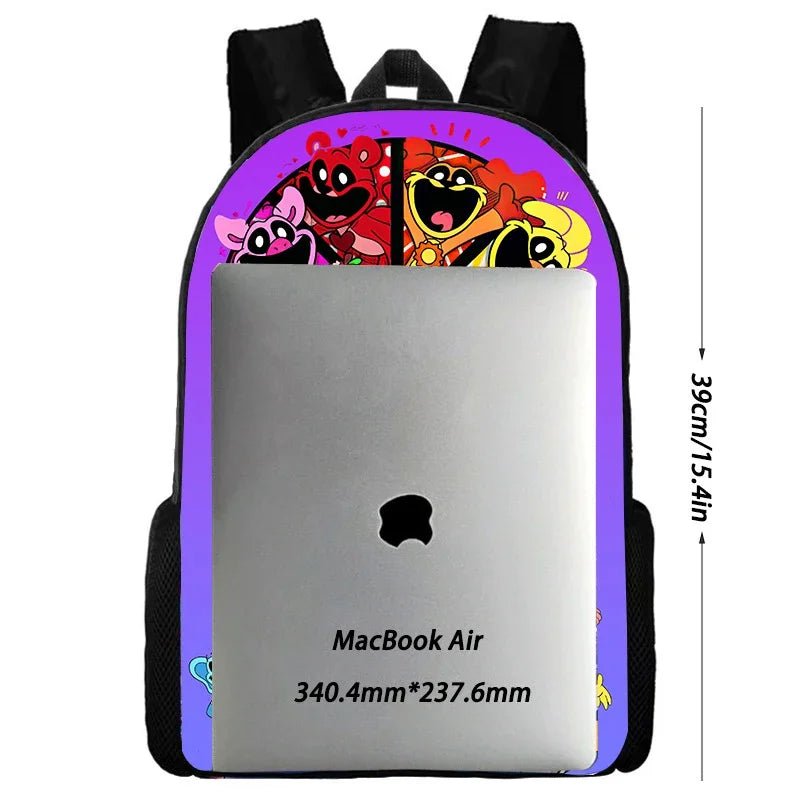 Cartoon Dolls 3 pcs set Child School Backpack with Lunch Bags Pencil Bags B-Barbies School Bags for Boys Girls Best Gift