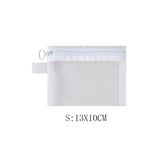 Women Mesh Cosmetic Bag Travel Storage Makeup Bag Organizer Female Make Up Pouch Zipper Clear Small Large Toiletry Beauty Case