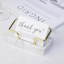 Marble Business Card Holder Organizer Desktop  Name Card Display Stand Table Memo Pad Cards Storage Shelf Office Supplies