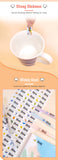 Custom Name Tag Sticker Waterproof Kawaii Stickers Decals Personalized First Name Label for Children School Stationery Bottle
