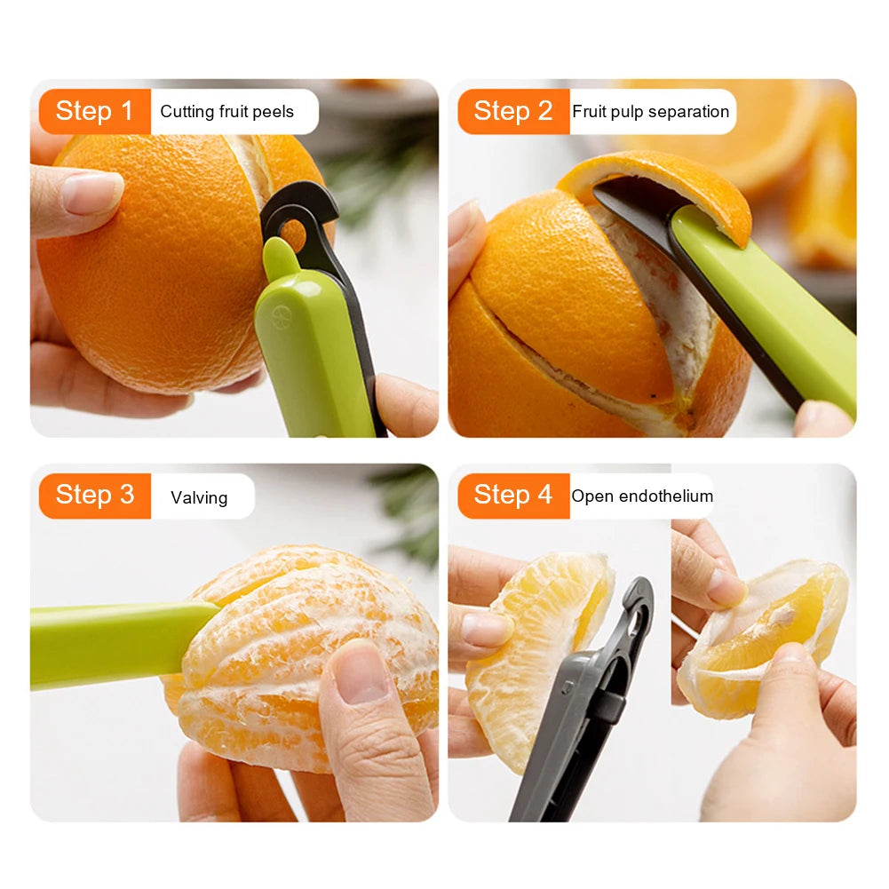 Descascador de laranja descascador laranja dispositivo descascador faca multifuncional toranja limão laranja cortador cozinha frutas vegetais ferramentas