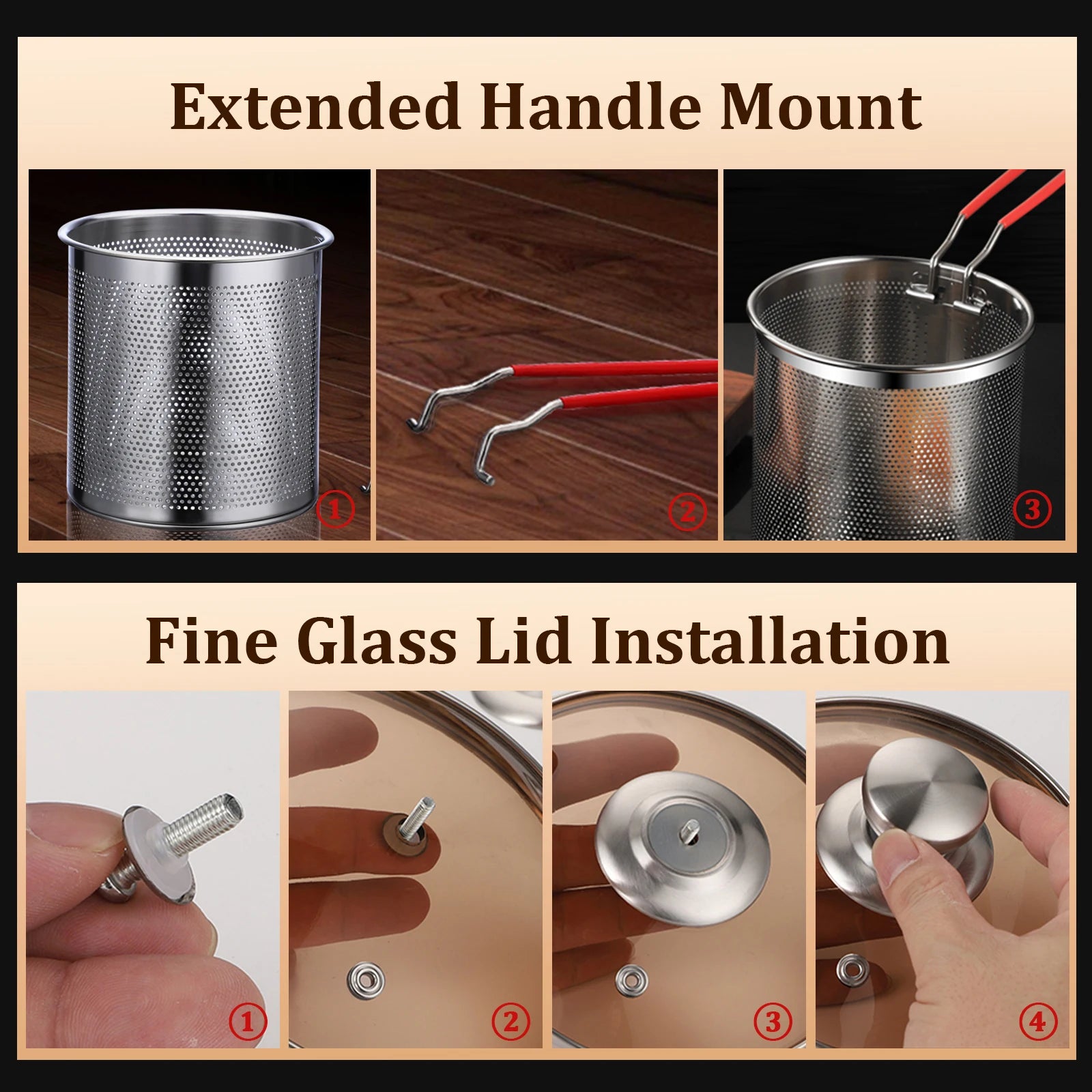 Deep Frying Pot Stainless Steel Fryer Pan Fry Pot with Basket and Lid Food Grade Deep Fryer Chicken Fried Chicken Cooking Tools