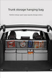 Car trunk storage bag SUV car seat back hanging bag Multi functional storage mesh bag Car interior storage items