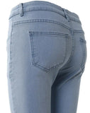 Pants for Woman 2023 Spring Casual Denim Zipper Fly High Elastic Skinny Pencil Jeans Fashion All-Match Female Trousers