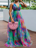 Vestido longo halterneck feminino, vestidos de noite sexy, bainha de malha, roupas em tamanhos grandes, elegante e bonito, 2XL, 3XL, 4XL, 5XL, verão