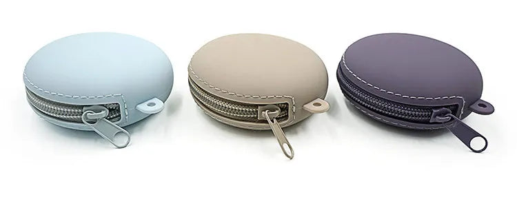 Small Purse Silica gel Handbags For Women Round Shape Mini Luxury Designer Female Messenger Coin Purse
