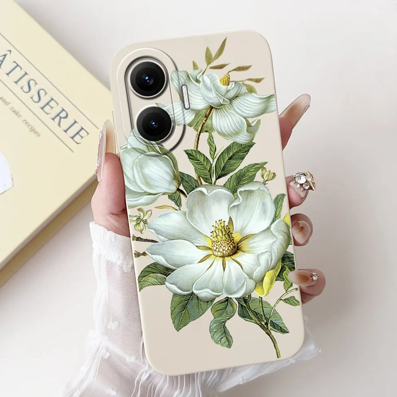 For Xiaomi Poco F7 Phone Cover For Redmi Turbo 4 Pro 5G Case Silicone Cute Cartoon Fashion Luxury Love Shockproof Bumper Funda