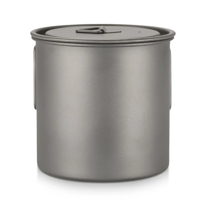 Taza de agua ultraligera de titanio Lixada con asa plegable, portátil para exteriores, camping, picnic, 300 ml/350 ml/550 ml/650 ml