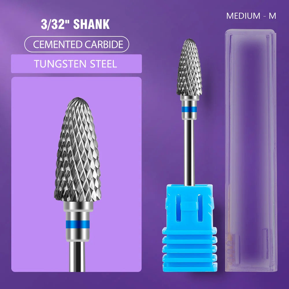 1pc Nail Drill Bit Rotate Burr Milling Nail Cutter Bits Electric Drill Machine For Manicure Pedicure Tools