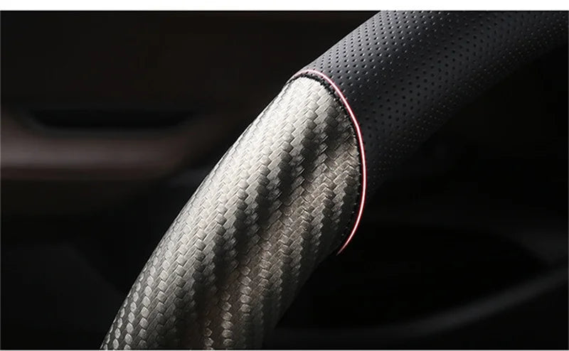 Fashion Universal Car Steering Wheel Cover Breathable Anti Slip Car Decoration Suitable 37-38cm Steering Wheel Cover Accessories