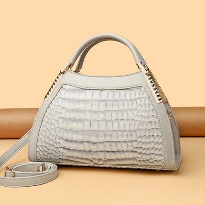 Alligator Patent Leather Shoulder Crossbody Hand Bags for Women Brand Luxury Handbags Women Bags Designer Hobos Two Layers Sac