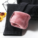 2023 Mujeres Jeans Térmicos Invierno Nieve Cálido Felpa Elástico Jeans Señora Skinny Espesar Polar Denim Pantalones Largos Retro Lápiz Pantalones