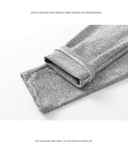 Thermal Underwear Men Thin Fleece Leggings Elastic Underpants Solid Color Render Pants Slim Men Clothing Soft