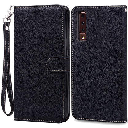 Funda de cuero de lujo con tapa para Samsung Galaxy A7 2018 (SM-A750F)