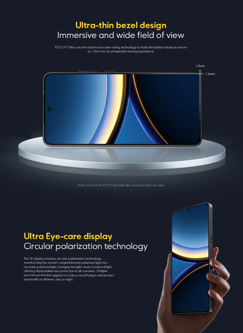 Global Version POCO F7 Pro Snapdragon 8 Gen 3 Smartphone 6.67'' 120Hz Display 50MP Camera 6000mAh Battery 90W IP68 Cellphone