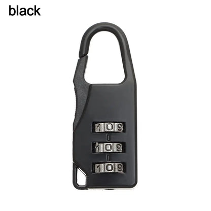 Bags Baggage Door Padlock 3 Dial Digit Combination Secret Safe Code Password Locks Bookbag Anti-theft Backpack Zipper Padlock