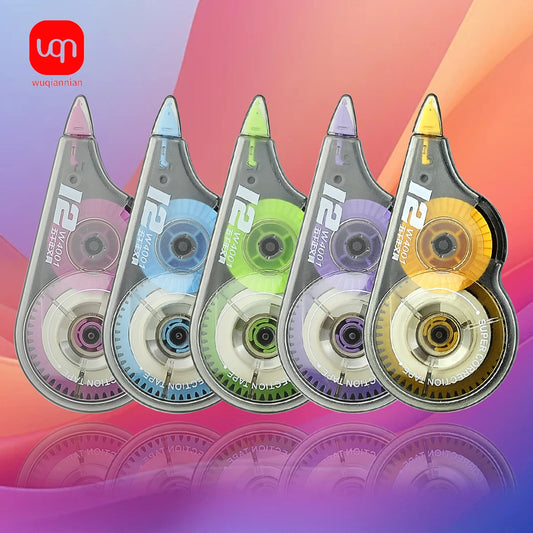 WQN-3/5/10PCS Portable Correction Tape Student Large Capacity 12m Length Cute White Office School Supplies Stationery