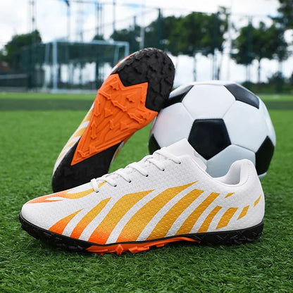 Short-spike Training Soccer Shoes Low-top Leather Sneakers Youth Football Shoes Cross-border