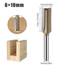 6mm Shank CNC Straight Bit Flush Trim Single Double Flute Router Bit Tungsten Carbide Milling Cutter Woodworking Tools