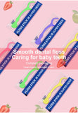 60pcs Kids Dental Floss Picks Cartoon Shape Teeth Cleaning Toothpicks Individual Pack Oral Care Dental Flosser for Children