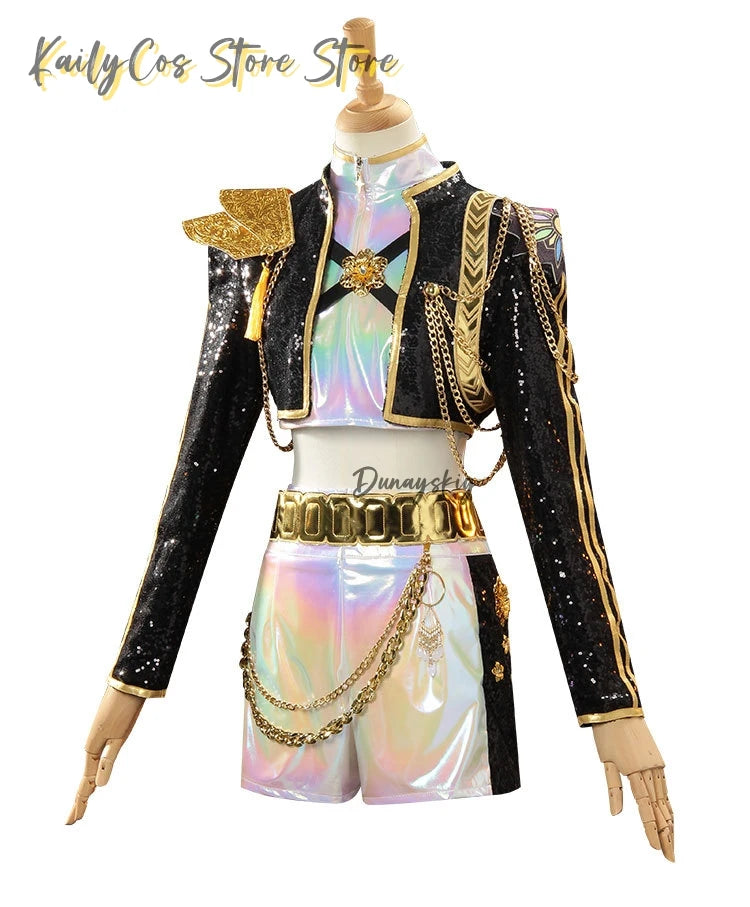 Movie K-Pop Demon Rumi Anime Cosplay Costume Idol Girl Rumi Uniform Role Play For Party Halloween Carnival Outfits