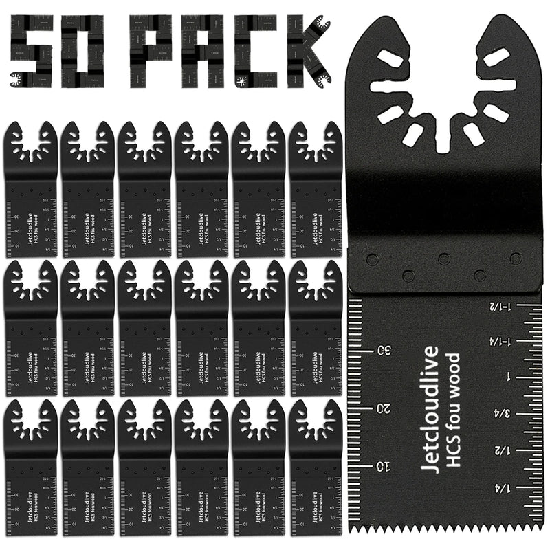 10/60/100Pcs Oscillating Saw Blade Multi Tools Blades Multi-Function Renovator Cutter Blade For Wood Metal Fast Cutting Blade