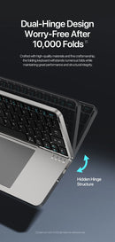 DUX DUCIS Foldable Bluetooth 5.0 Keyboard with Touchpad & Phone Holder For Phones Tablets PC iOS Android Windows Mac