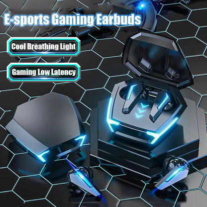 Tecsire M10 Gaming Bluetooth Earphone Wireless Earbuds TWS Stereo Bass Touch Control With Microphone