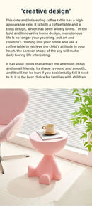 Mesa auxiliar de sofá de dibujos animados de lujo, ligera, creativa, de cabeza plana, pequeña, de plástico, para el hogar