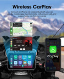 5" Portable Motorcycle Navigation GPS Wireless Carplay&Android Auto Moto Monitor IPX7 Waterproof Display Dual Bluetooth 5.0