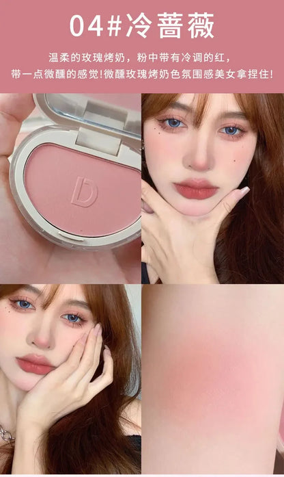 1PC Blush Makeup Palette Cute 7 Color Mineral Powder Blue Pink Rouge Long Lasting Natural Cheek Tint Waterproof Blusher Cosmetic
