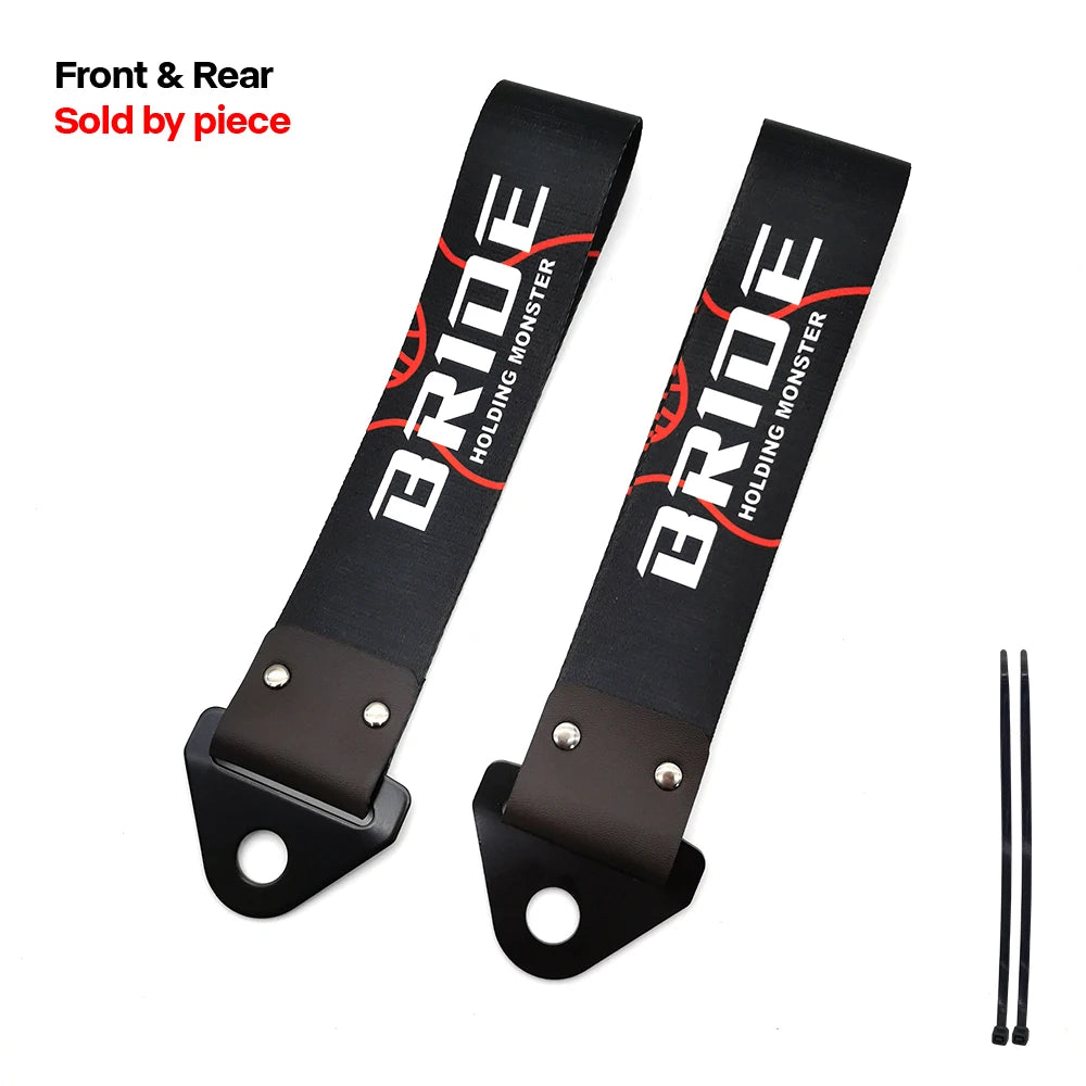 JDM Racing Culture Car Pendant Tow Strap Belt Tow Rope Ribbon Trailer Rope Bumper Towing Strap FOR NOS HKS Initial D Accessories