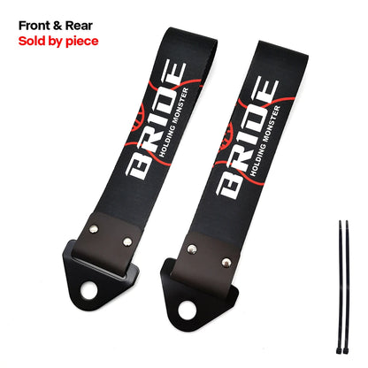 Correa de remolque colgante para coche con cultura de carreras JDM, cuerda de remolque, cinta, parachoques, accesorios para NOS HKS Initial D