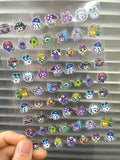 Pvc Super Mini Cartoon Game Patterns Sticker Kawaii Sanrio Kitty Self-adhesive Sticker Waterproof Luggage Tags Nail Stickers