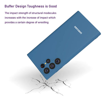For Samsung Galaxy S24Ultra S24Plus S24 S23 S22 S21 S20 Ultra Plus Case  S23FE S21FE S20FE Liquid Silicone Phone Back Cover