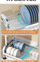 High Quality Kitchen Utensil Storage Rack Household Countertop Storage Rack 3-Layer Cupboard Multifunctional Utensil Drain Rack