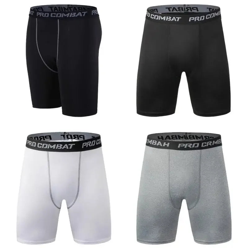 Sports New Men's Bodybuilding Shorts, Fitness Compression Tight Shorts, Sports Men's Muscle Active Elastic Tight Shorts