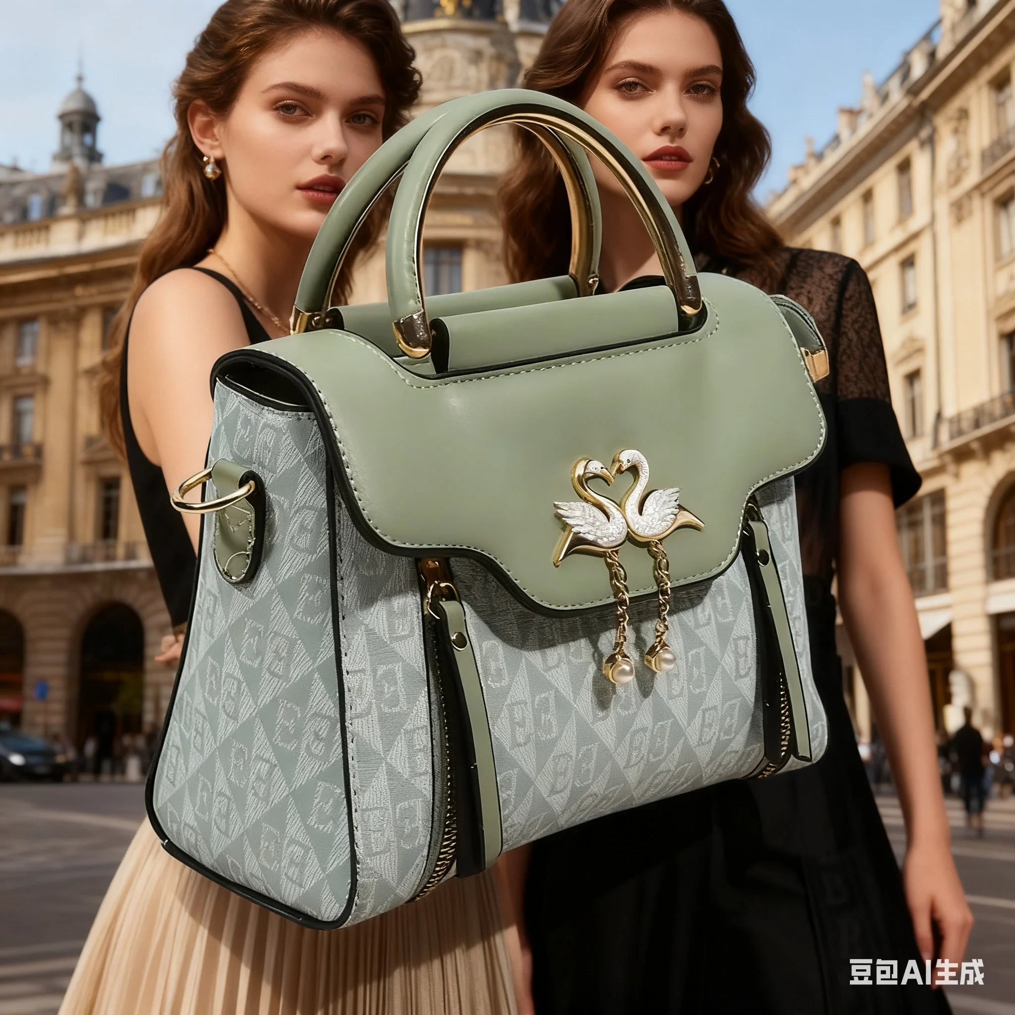 Ladies' handbag 2026 new fashion trend embossed plain style versatile casual shoulder crossbody bag.