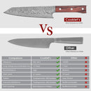 Santoku Knife Damascus Knife Vg-10 Sharp Steel Blade Professional Japanese Kitchen Knives 7.0inch Kitchen Knives & Accessories