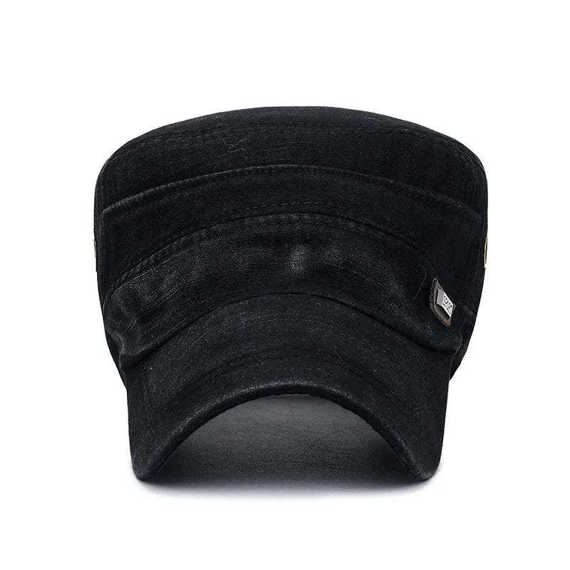 Military Cadet Flat Cap Fashion Clothes Adjustable Snapback Hat Unisex New Fashion Classics Outdoor Casual Sport Baseball Cap