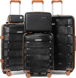 Joyway Travel Luggage Sets, Stylish Carry On Checked Suitcase Set,Sturdy Durable Scratch-resistant,TSA Lock,Spinner Wheels