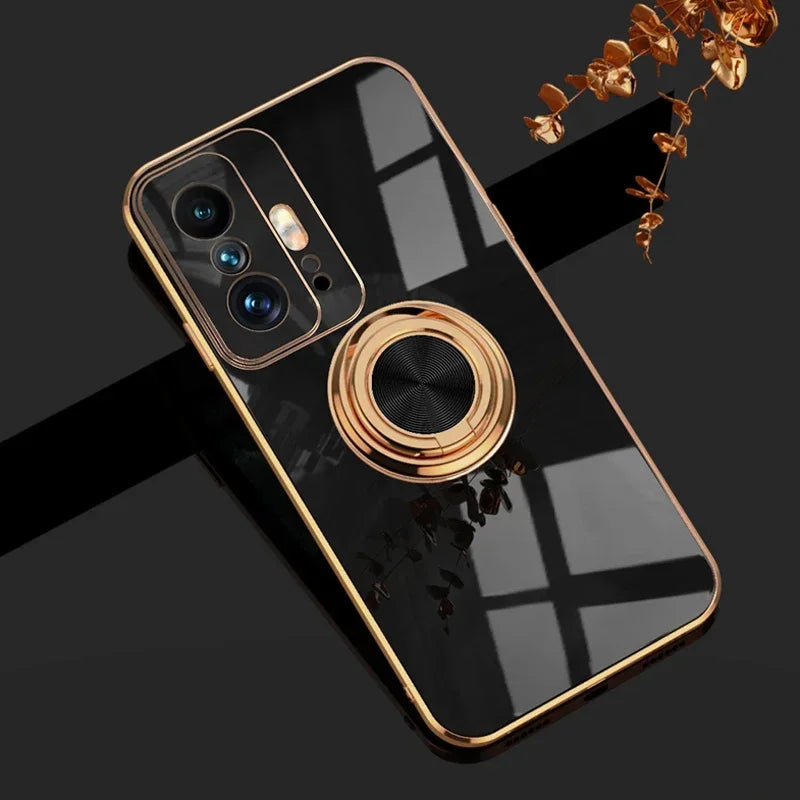 Luxury Plating Silicone Case For Xiaomi Mi 13T 13 11T 12T Mi11T 14 Mi14 Mi11T Mi12T Mi13T Full Protective Cover With Ring Holder
