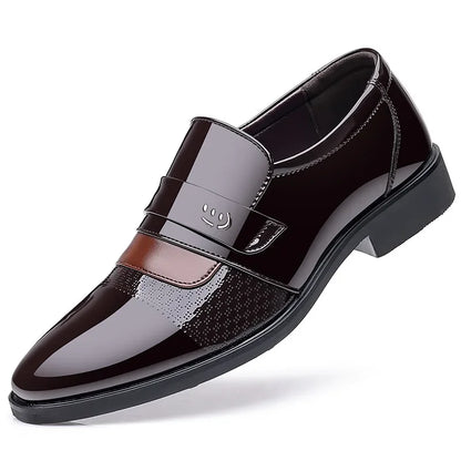 Luxury Mens Leather Shoes Retro Carved Lace-up Brogue Oxford Wedding Men Dress Shoes Male Formal Business Gentleman Office Shoes