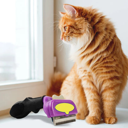Peines para quitar el pelo de mascotas y gatos, cepillos de aseo para perros y gatos, peines de masaje para la caída del pelo, cepillo de limpieza y desenredado para recortar el pelo de mascotas.