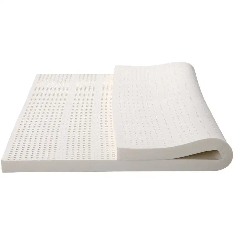 Natural Latex Mattress Topper with Cover Natural Rubber Pure Mattress Home Dormitory Soft Cushion Mat Queen Size Medium Firmness
