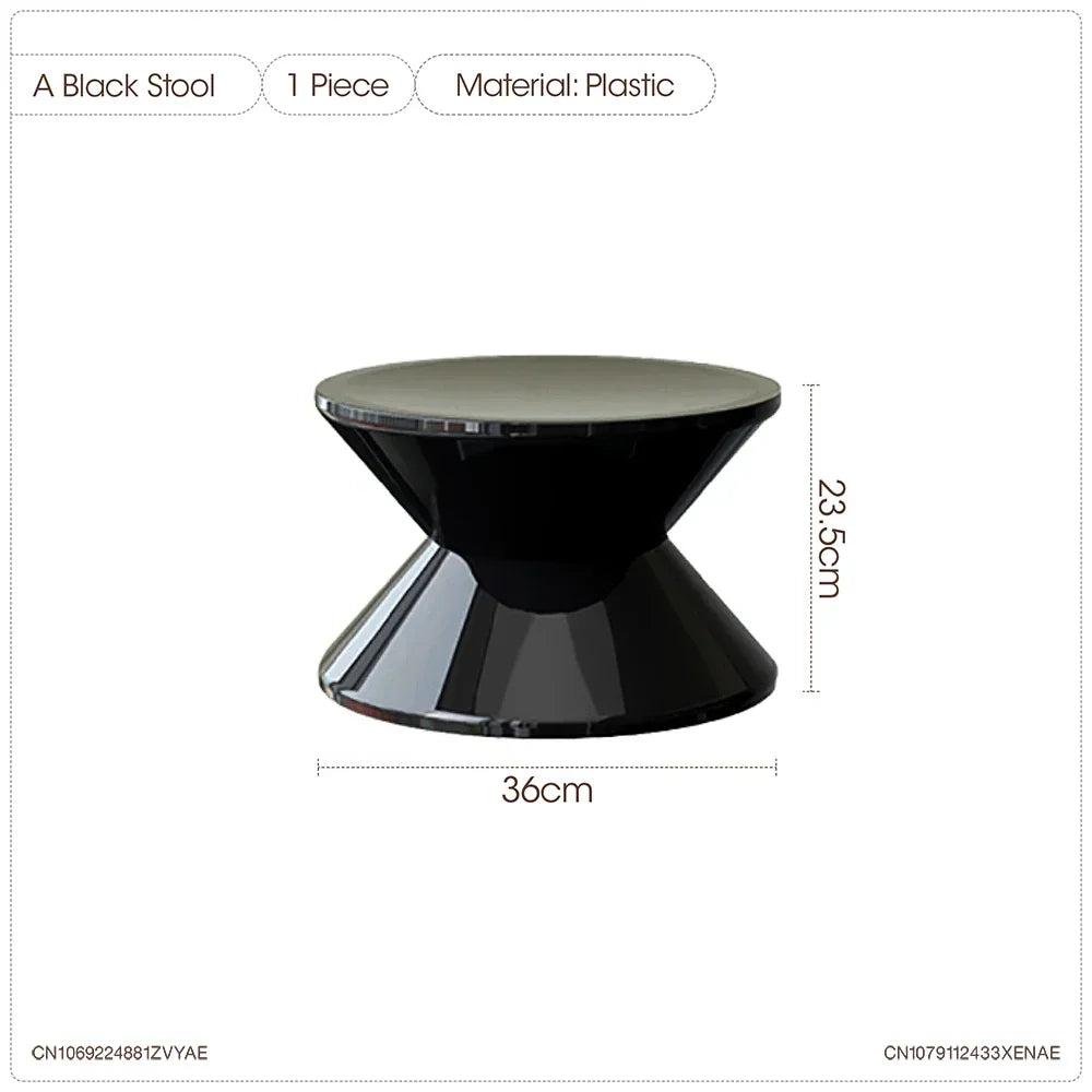 Nordic Stools Ottomans Shoe Changing Stool Small Bench Modern Minimalist Plastic Creative Round Coffee Tables Furniture WHCL+