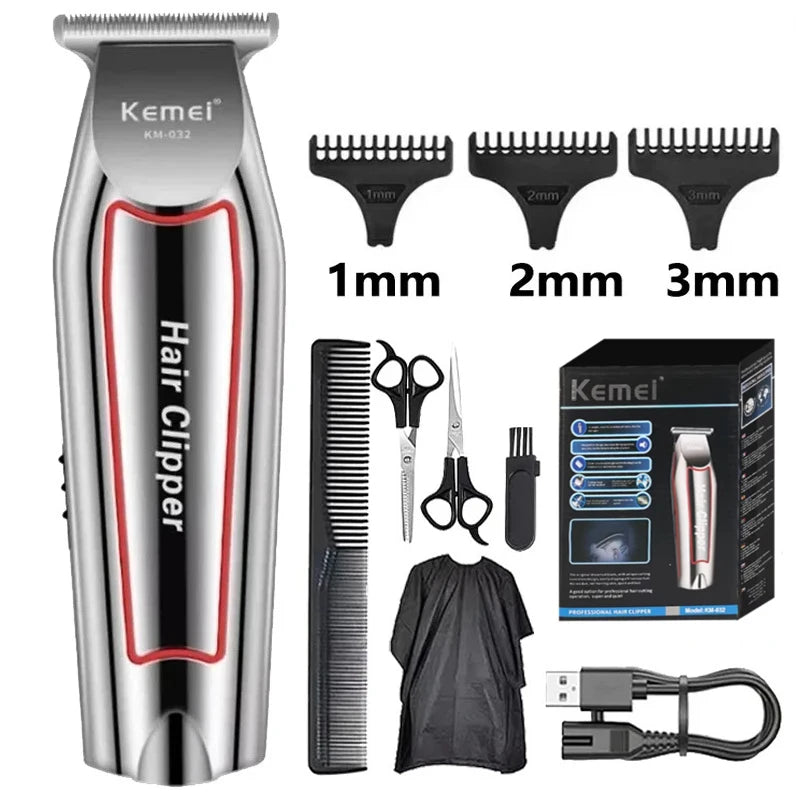 Kemei Professional Hair Trimmer Electric Beard Trimmer For Men Hair Clipper Hair Cutter Machine Haircut Grooming Kit KM-032