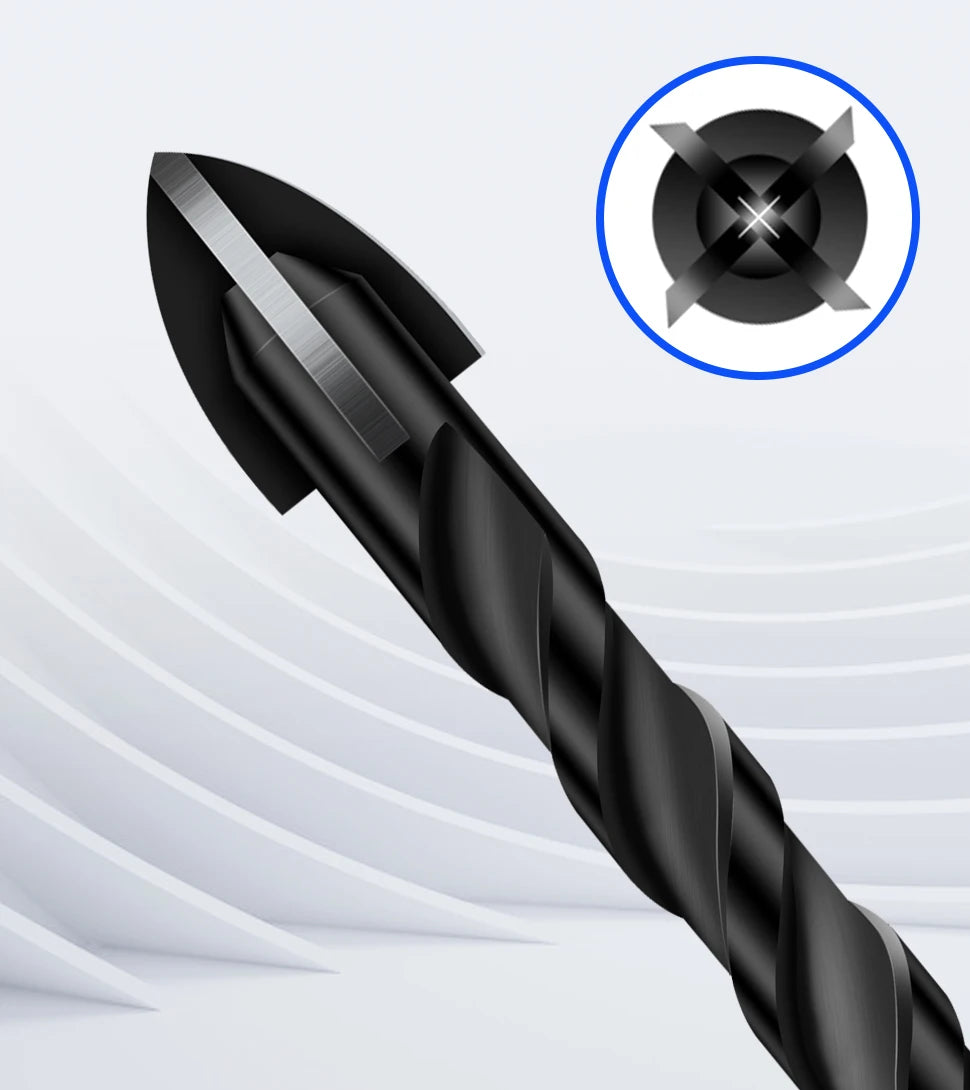 Cross Hex Tile Drill Bit For Glass Concrete Ceramic Tile Hole Opener Tungsten Carbide Hard Alloy Bits Set Tools 3 4 5 6 8 10 12mm
